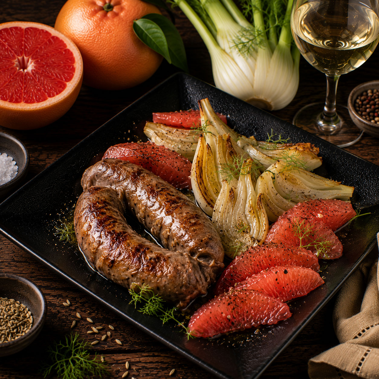 Andouillette grillée aux agrumes