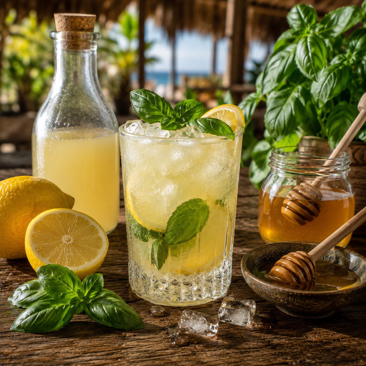 Citron, basilic et miel