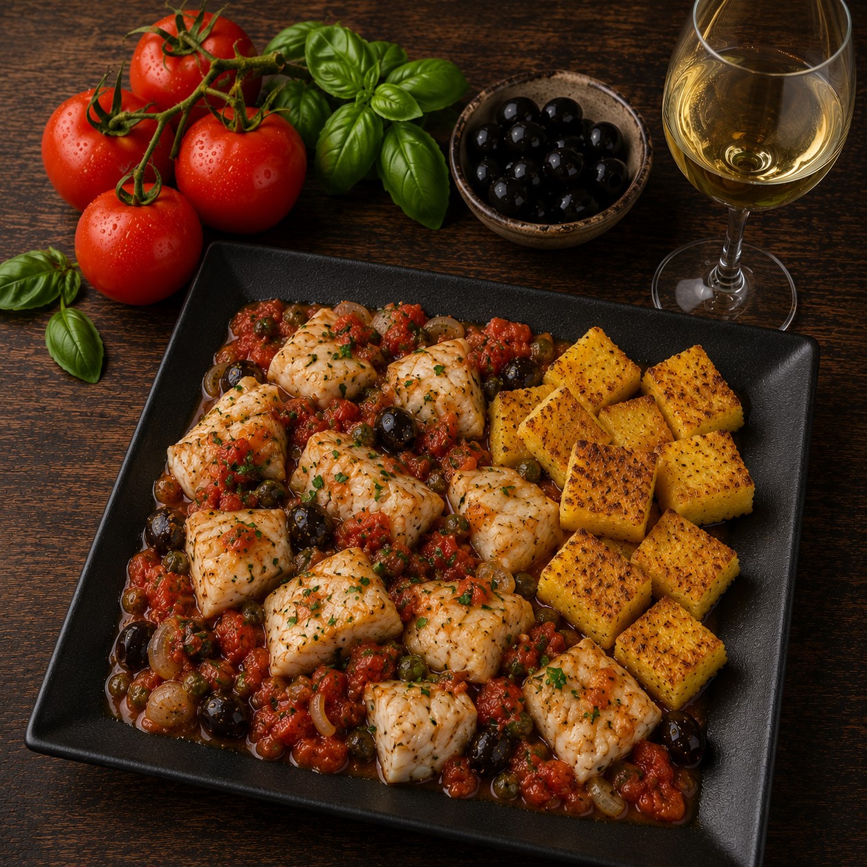Poissons pochés à la tomate