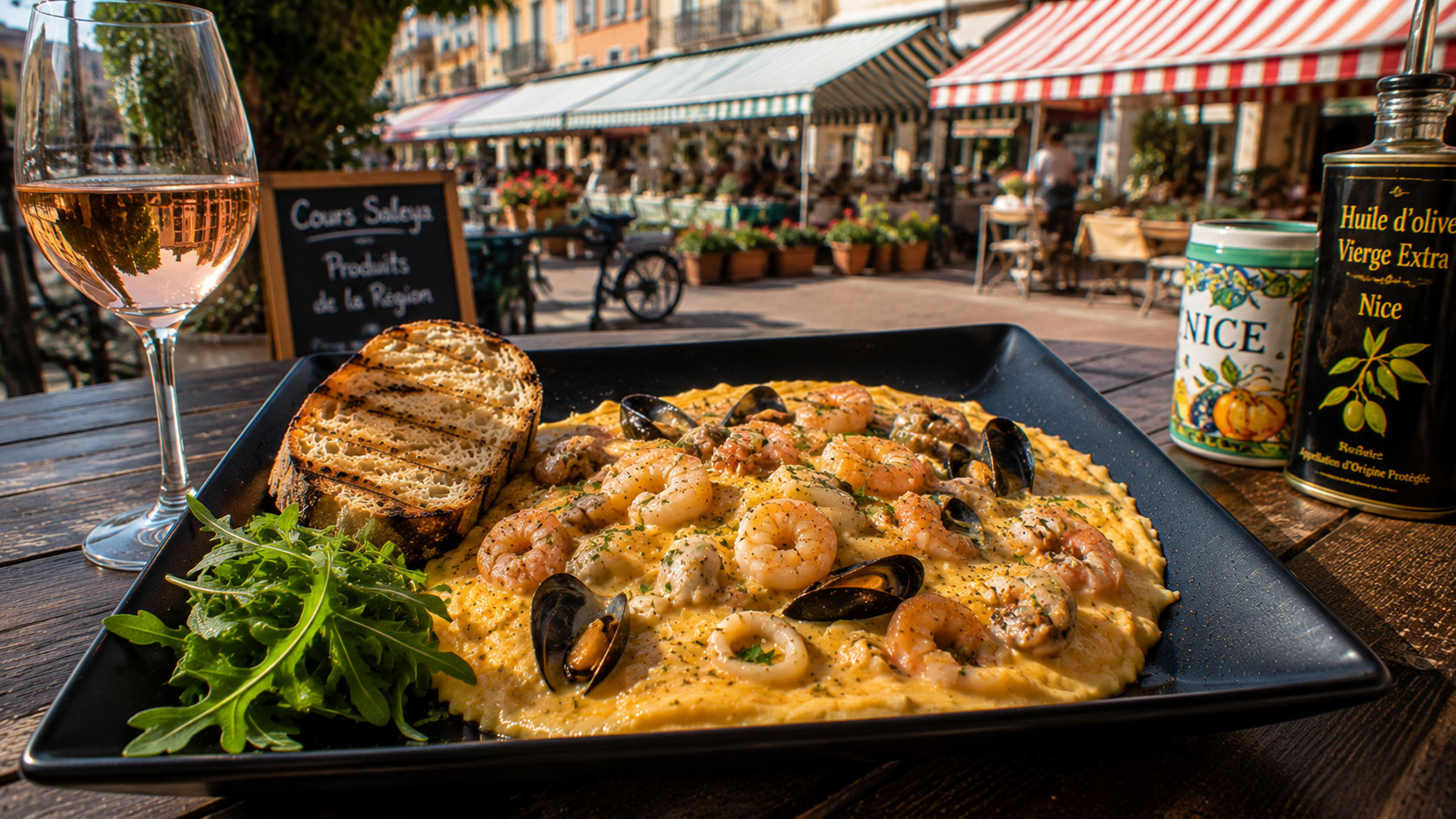Omelette aux fruits de mer