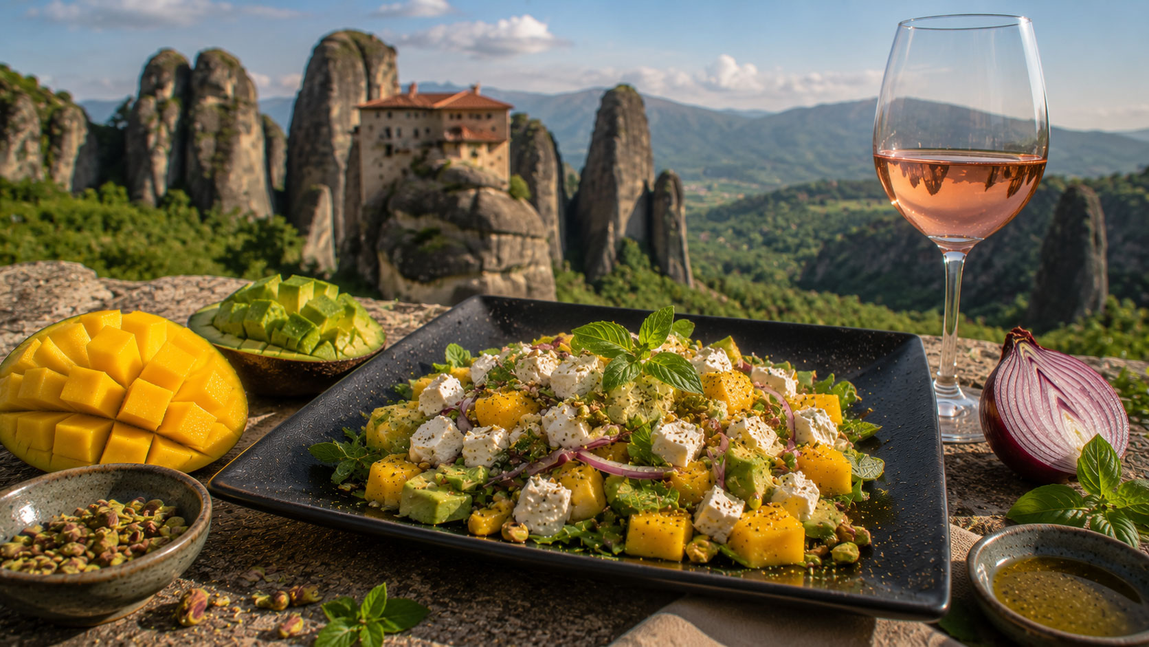 Salade de mangue et feta