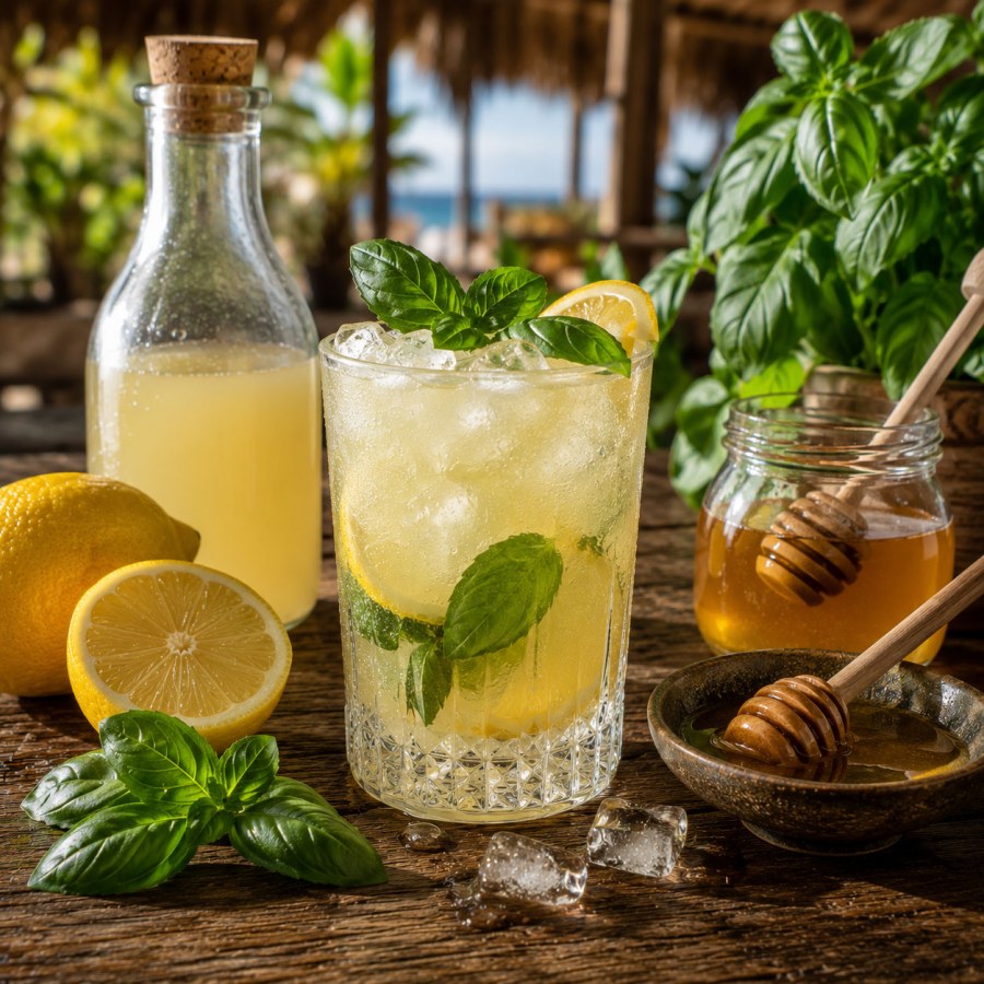 Citron, basilic et miel