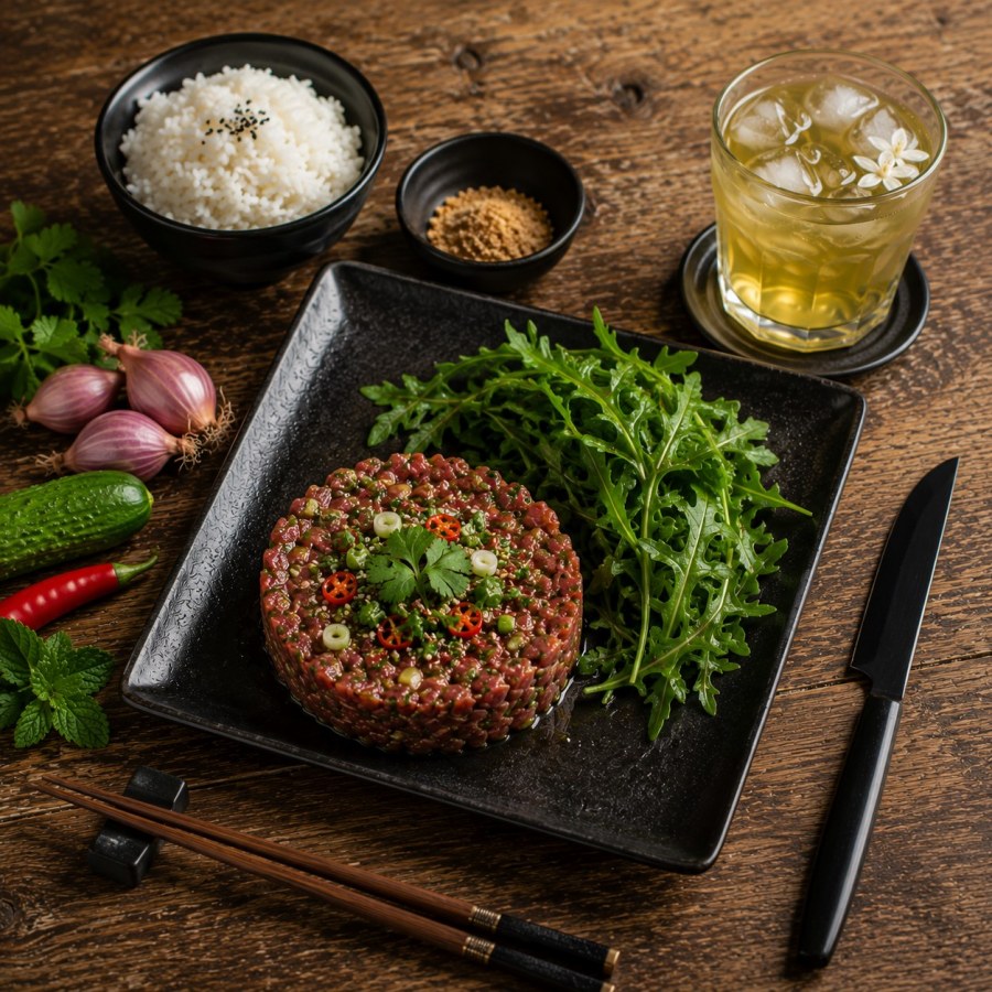 Tartare de bœuf thaï